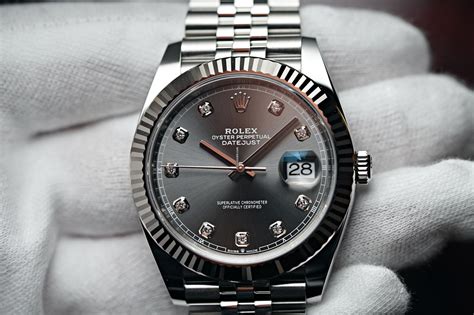 slate dial rolex datejust|Rolex Datejust 41 with diamonds.